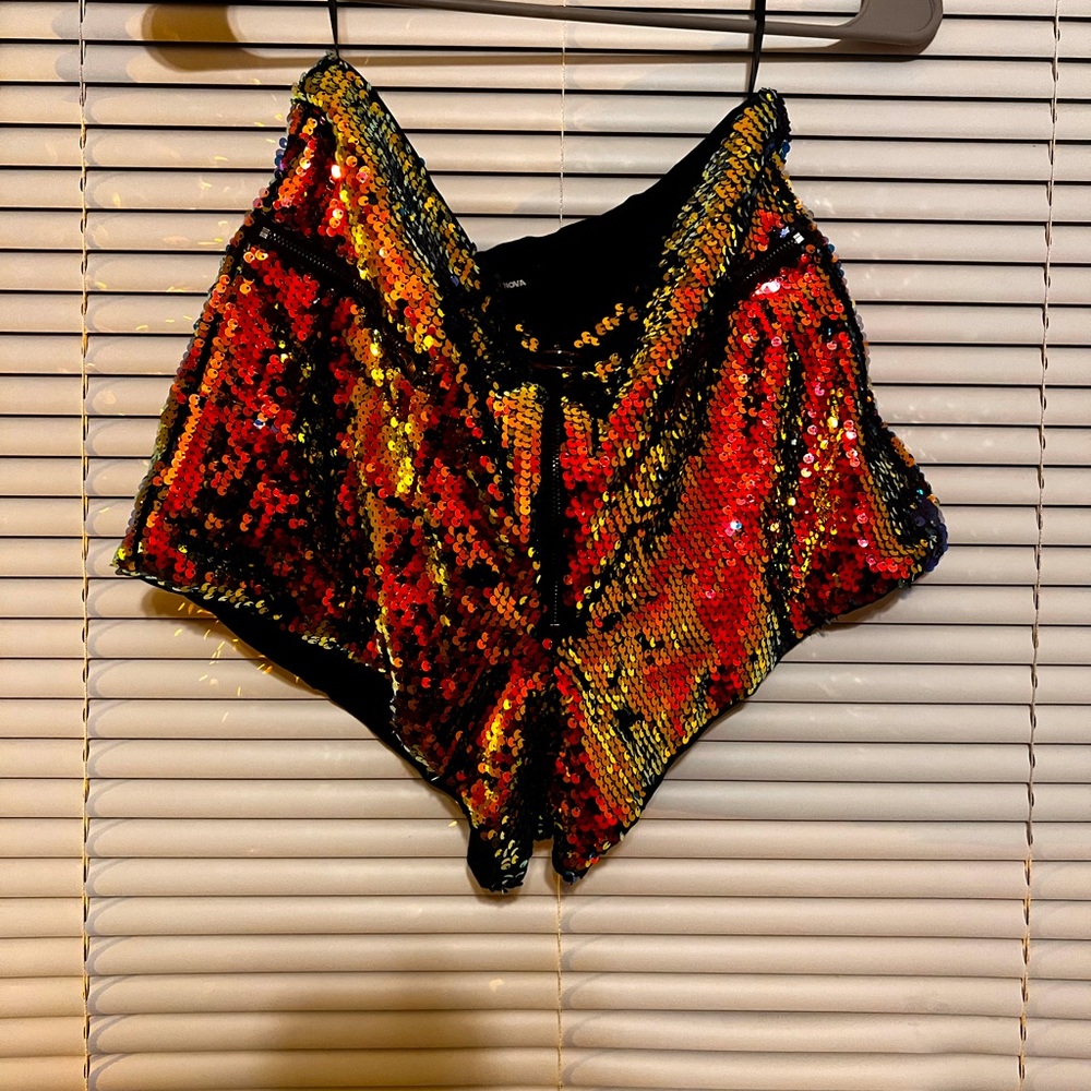 Fashion Nova Sequin Shorts size small